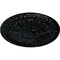 Ekena Millwork Raymond Ceiling Medallion (Fits Canopies up to 5 3/8"), Hand-Painted Black Pearl, 18"OD x 1 1/4"P CM18RA2BPS - alternate 3